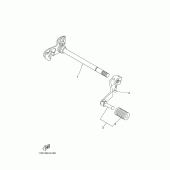 Схема вузла: Вал перемикання Yamaha XT660 XT660Z Tenere