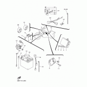 Схема вузла: Електроустаткування 1 Yamaha XV250 V-Star