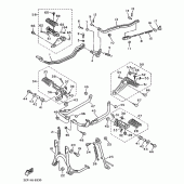 Схема узла: Подножки и Подставка Yamaha XV1100 Virago