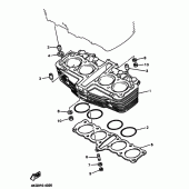 Схема узла: Цилиндр Yamaha XJR1200