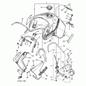 Схема вузла: Паливний бак Yamaha XTZ660 Tenere