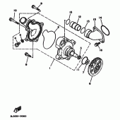 Схема узла: Водяной насос Yamaha TDM850
