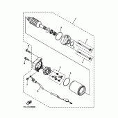 Схема вузла: Електричний стартер Yamaha YBR125