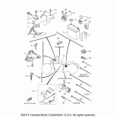Схема узла: Электрооборудование (2) Yamaha XV1900 Raider S