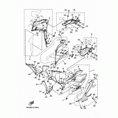 Схема узла: Облицовочные элементы 1 Yamaha YZF-R25