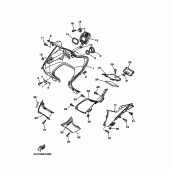 Схема вузла: Облицювальні елементи Yamaha XP500 T-MAX