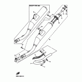 Схема вузла: Вихлопна система Yamaha WR250 WR250F
