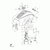 Схема вузла: Паливний бак Yamaha FZ6 FZ6 (Naked)