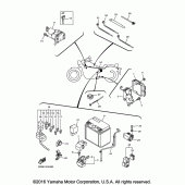Схема вузла: Електроустаткування 2 Yamaha XVS950 Bolt