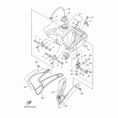 Схема вузла: Паливний бак Yamaha TTR125 TT-R125