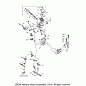 Схема узла: Передний тормозной цилиндр Yamaha FJ09 FJ-09