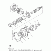 Схема узла: Промежуточная передача Yamaha XV535 Virago
