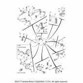 Схема вузла: Електроустаткування (1) Yamaha XV1700 Road Star Silverado