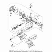 Схема вузла: Вал приводний та редуктор Yamaha VMX17 V-MAX