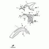 Схема вузла: Крило Yamaha TT600