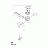 Схема узла: Передний тормозной цилиндр Yamaha XVS400 Drag Star Classic