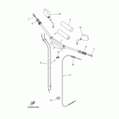 Схема узла: Guidon и cable Yamaha XT660 XT660X
