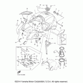 Схема вузла: Паливний бак Yamaha FZ1 FZ1