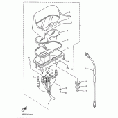 Схема вузла: Панель приладів Yamaha XJ600 Diversion (S-TYPE)