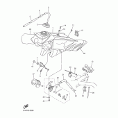 Схема узла: Топливный бак Yamaha WR250 WR250F