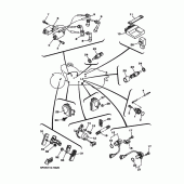 Схема узла: Электрооборудование 1 Yamaha XV1700 Road Star Midnight Warrior