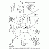 Схема вузла: Електроустаткування (2) Yamaha YZF600R Thundercat