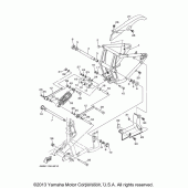 Схема вузла: Задний рычаг и Подвеска Yamaha XV1600 Road Star Silverado