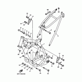 Схема узла: Рама Yamaha YZ125