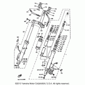 Схема узла: Вилка передней оси Yamaha XVZ1300 Venture Royale