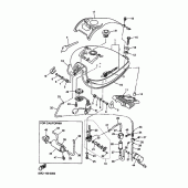 Схема вузла: Паливний бак Yamaha XVZ1300 Royal Star Venture MM Limited