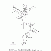 Схема вузла: Передній гальмівний циліндр Yamaha TW200