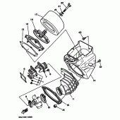 Схема узла: Впускная система Yamaha YZ125