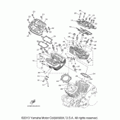 Схема вузла: Головка циліндра Yamaha XV1700 Road Star S