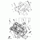 Схема узла: Головка цилиндра Yamaha XJ600 Diversion (Naked)