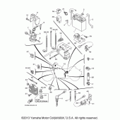 Схема вузла: Електроустаткування (2) Yamaha XV1700 Road Star Silverado