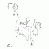 Схема вузла: Пульт управління рульовий та Важель Yamaha YZF-R1 R1