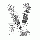 Схема узла: Цилиндр Yamaha XV1600 Wild Star
