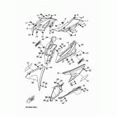 Схема вузла: Облицювальні елементи 1 Yamaha YZF-R125