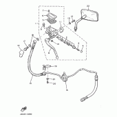 Схема вузла: Головний циліндр 2 Yamaha VMX12 V-MAX