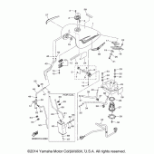 Схема узла: Топливный бак Yamaha XVS1300 V-Star