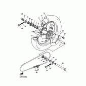 Схема вузла: Заднє колесо Yamaha YZ426F