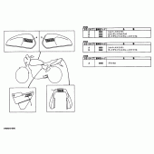 Схема вузла: Емблема3 (4HM9, 4HMA,4H) Yamaha XJR400