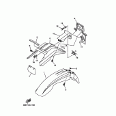 Схема вузла: Крило Yamaha XT225 XT225