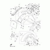 Схема вузла: Крило Yamaha XVS650 Drag Star Silverado