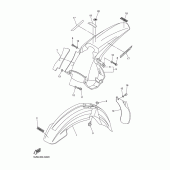 Схема узла: Крыло Yamaha WR250 WR250F