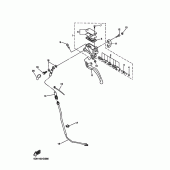Схема узла: Передний тормозной цилиндр Yamaha XVZ1300 Royal Star Tour Deluxe S