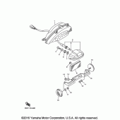 Схема узла: Задний фонарь (Стоп-сигнал) Yamaha VMX17 V-MAX