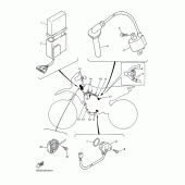 Схема вузла: Електроустаткування 1 Yamaha WR400F