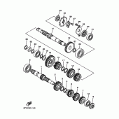 Схема вузла: Трансмісія Yamaha TW200