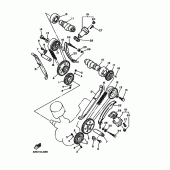 Схема вузла: Розподільний вал та Ланцюг ГРМ Yamaha XV1100 Virago Special